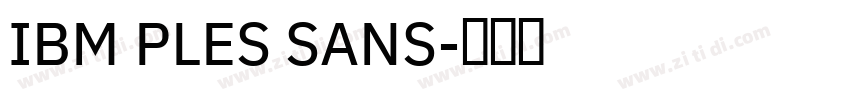 IBM PLES SANS字体转换